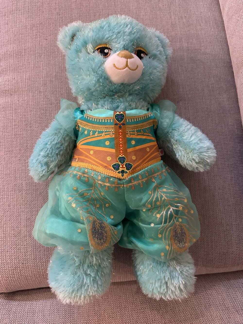 Build-A-Bear Disney Aladdin Princess Jasmine 16" Plush Bear with Outfit